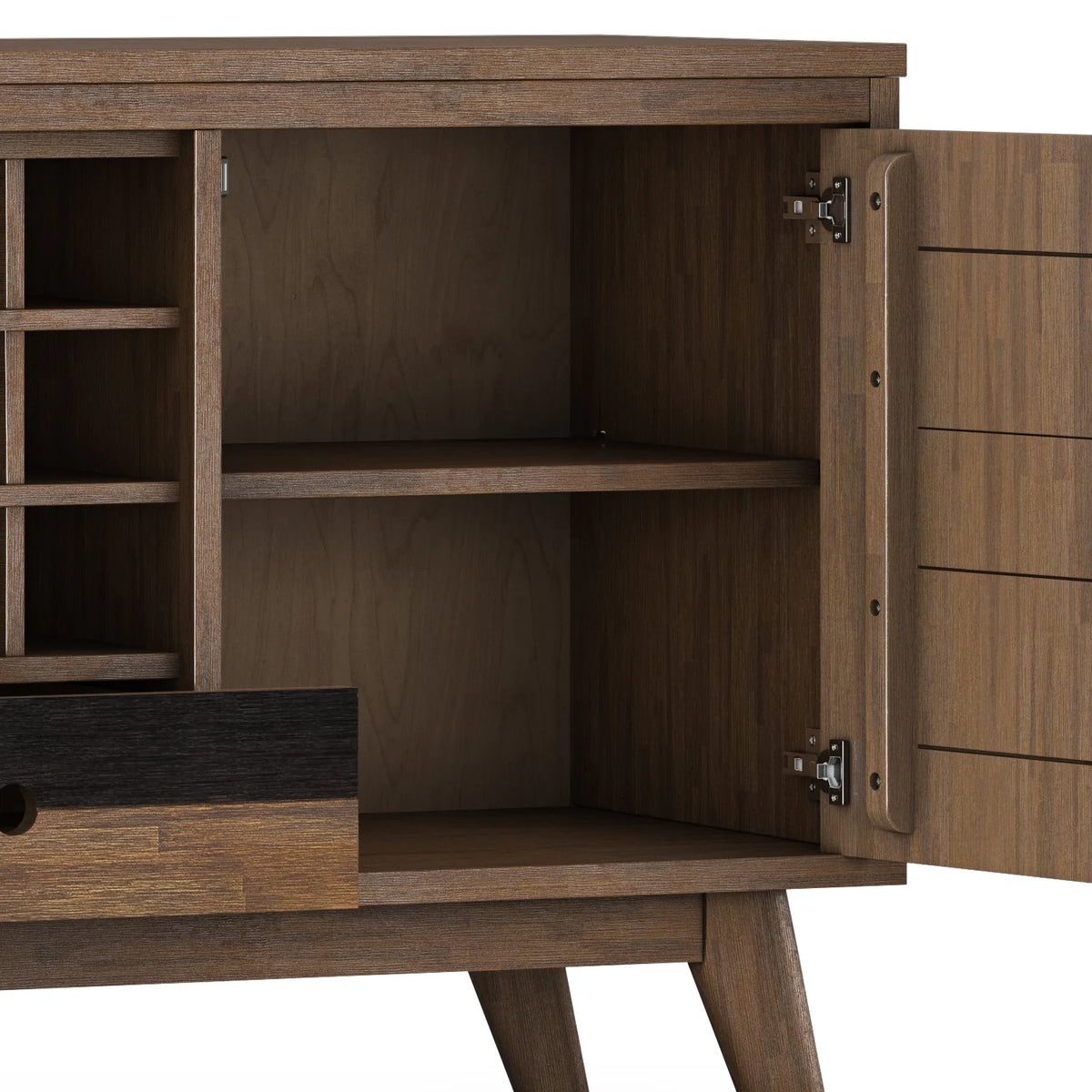 60 inch Solid Acacia Wood Sideboard with Wine Storage S66974