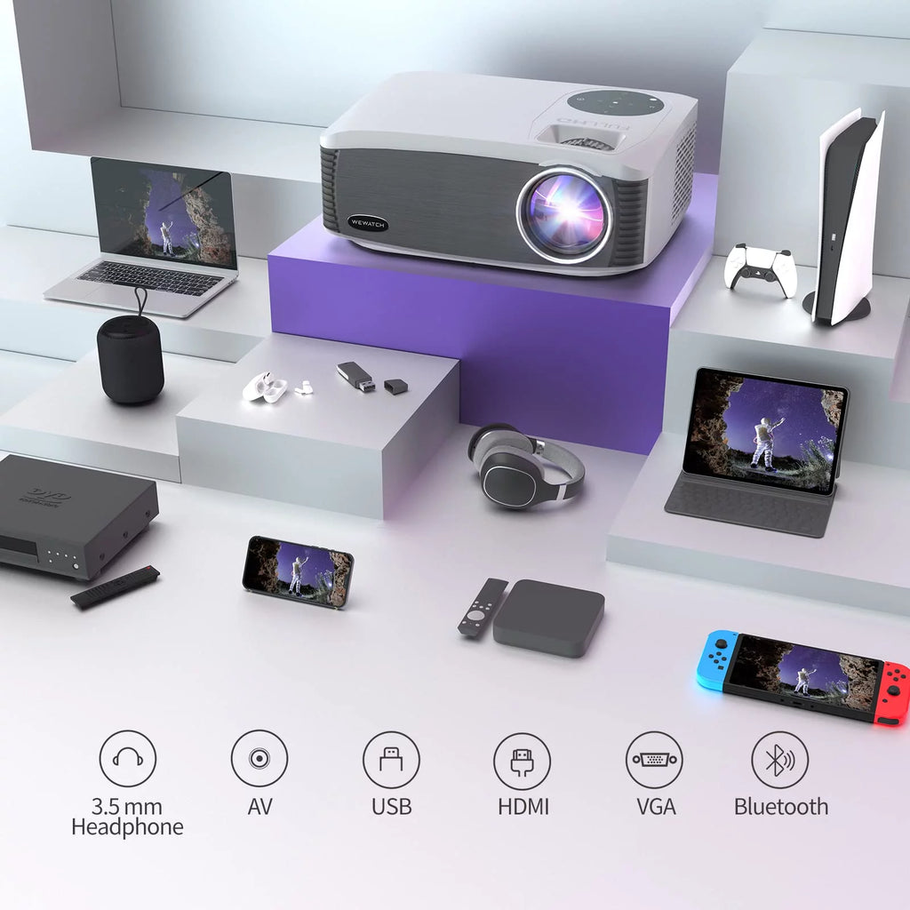 Full HD 1080P 4K Movie Projector 5G WiFi Bluetooth H528099