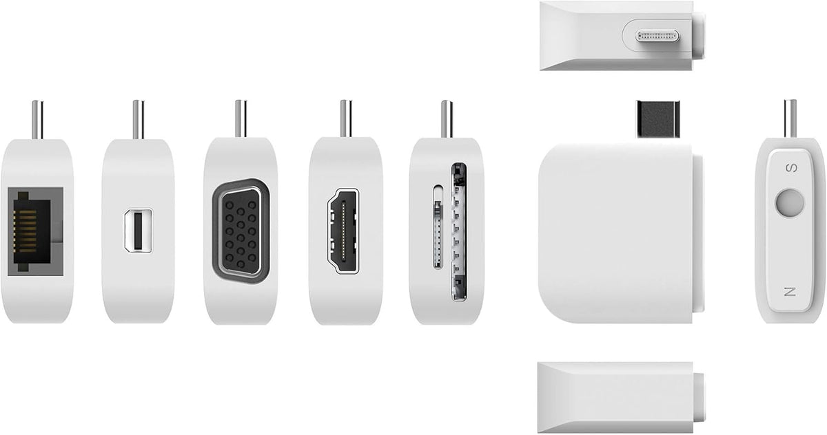 USB-C Multi-Display Modular Hub with HDMI, Mini DisplayPort, VGA, PD 100W, RJ-45 Ethernet, USB-A, USB Type-C, SD Card Reader L36834