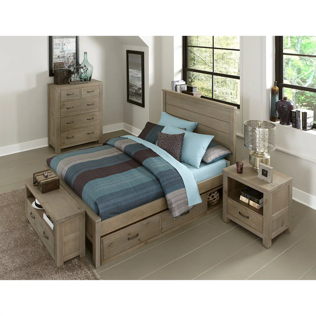 Wood Full Panel Bed A193765