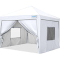 White 10x10 Pop Up Canopy Tent with Sidewalls R293328