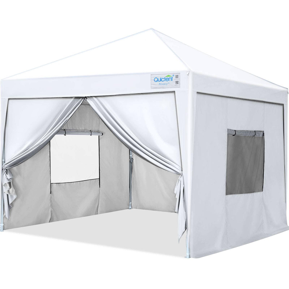 White 10x10 Pop Up Canopy Tent with Sidewalls R293328