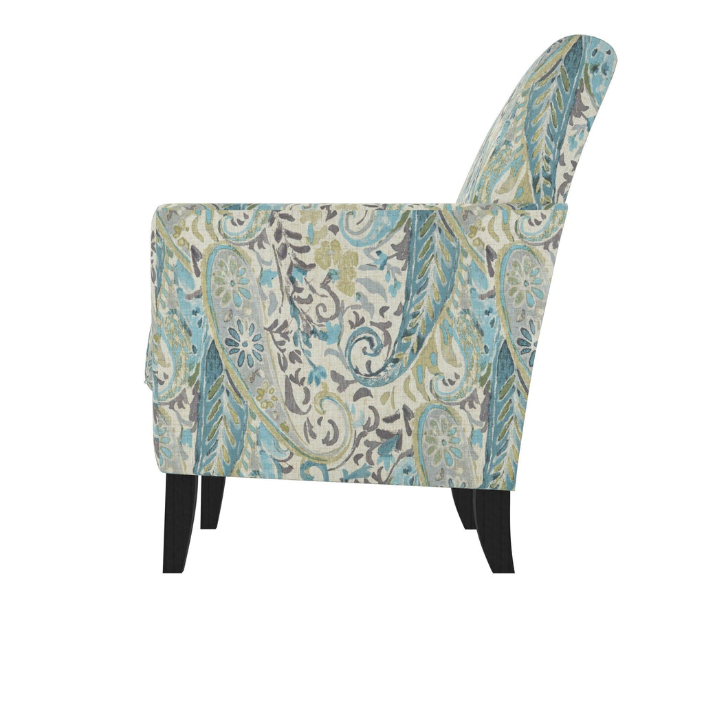 Transitional Flared Arm Armchair D780882