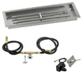 Natural Gas 48 x 14 Stainless Steel Drop in Fire Pit Pan with Spark Ignition Kit P298204