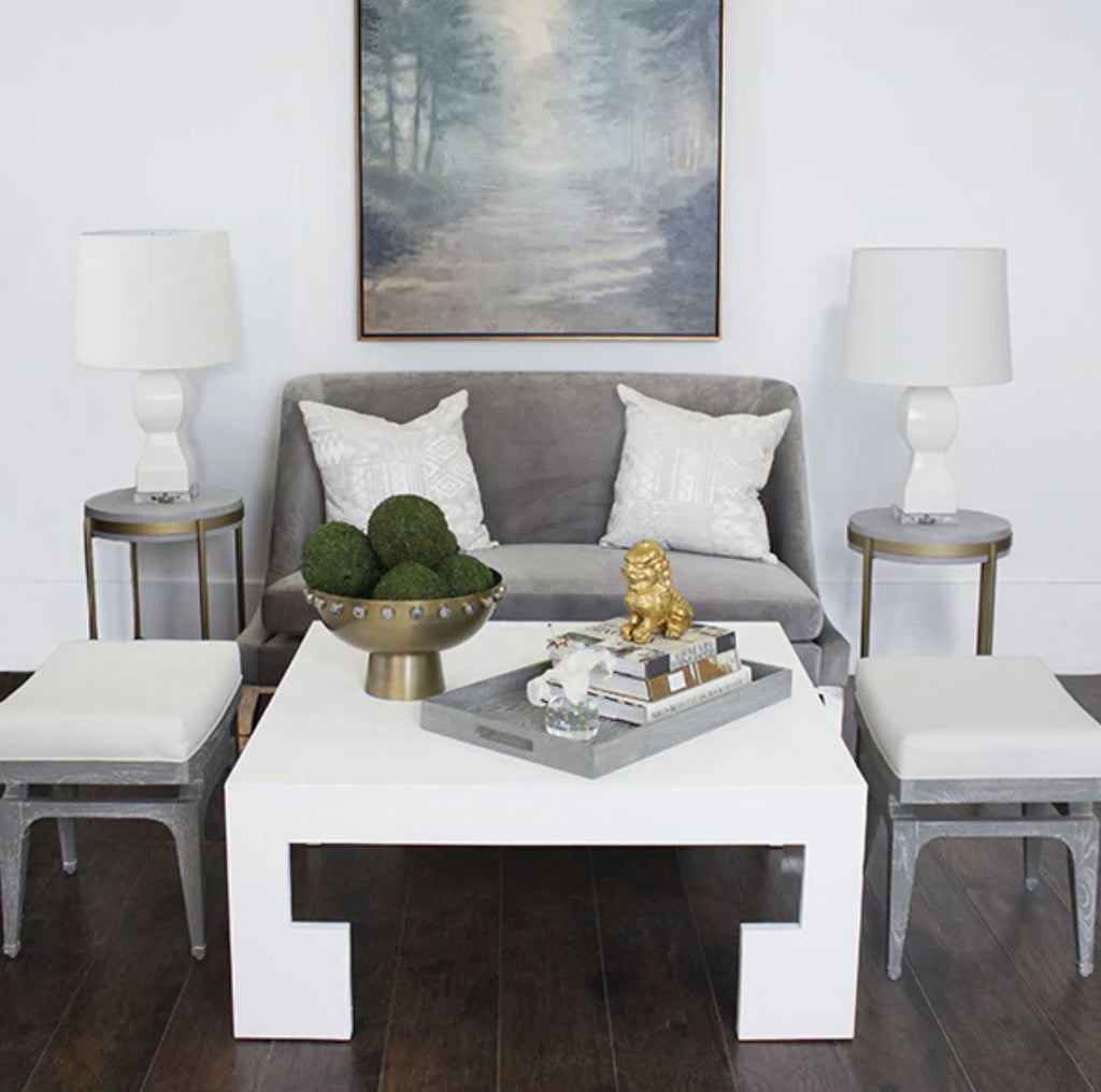 Grey Cerused Oak Stool B168