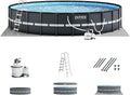 24ft x 52in Above Ground Swimming Pool Set with Sand Filter Pump F2031