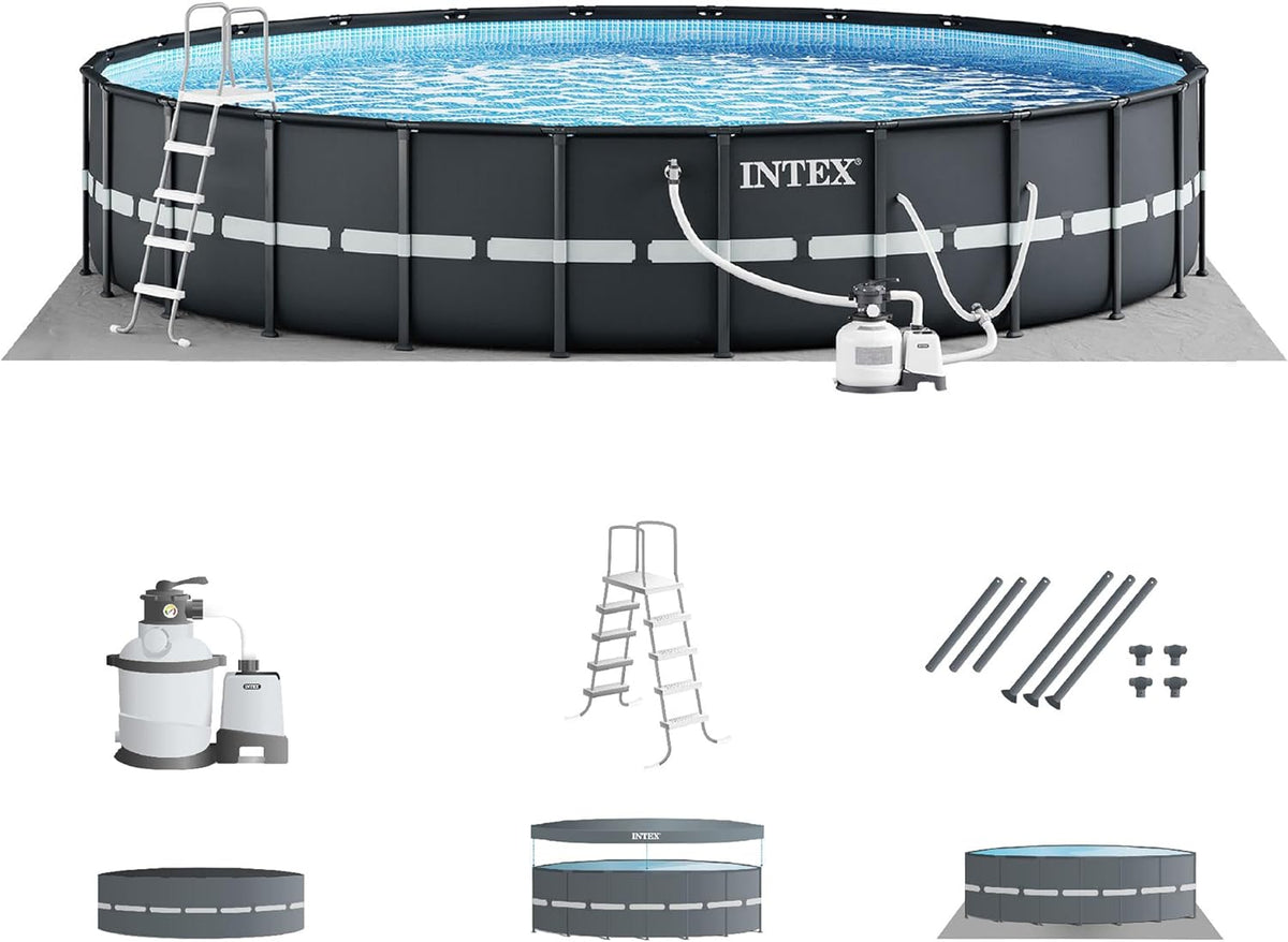 24ft x 52in Above Ground Swimming Pool Set with Sand Filter Pump F2031