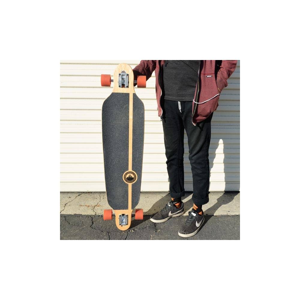 Checker Purple Drop Through Longboard Complete D359868