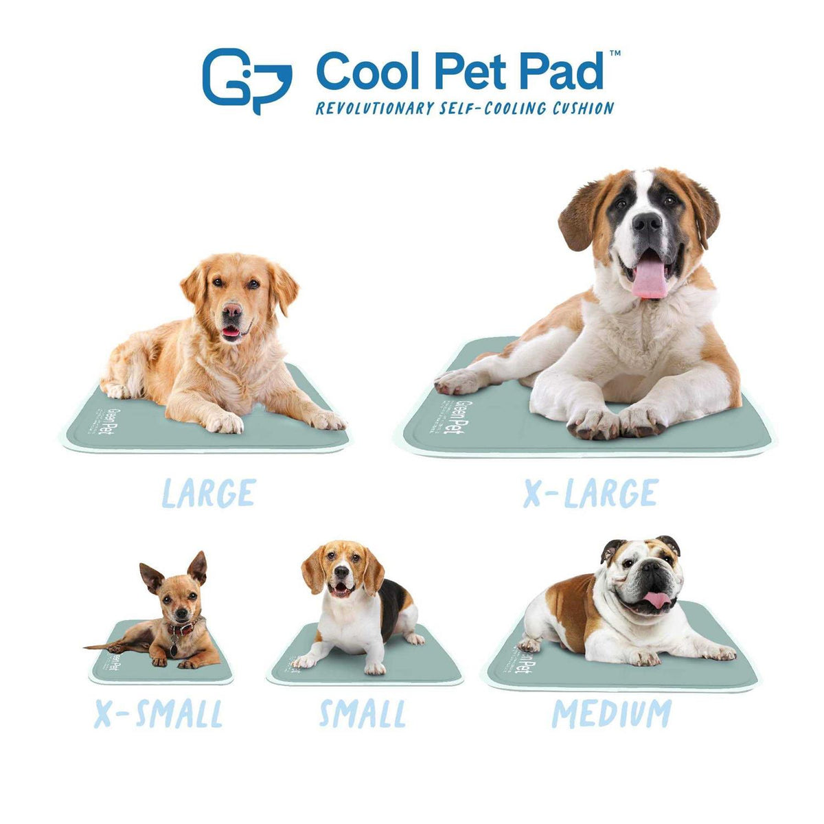 Sage Gray Self Cooling Pet Pad Q2592