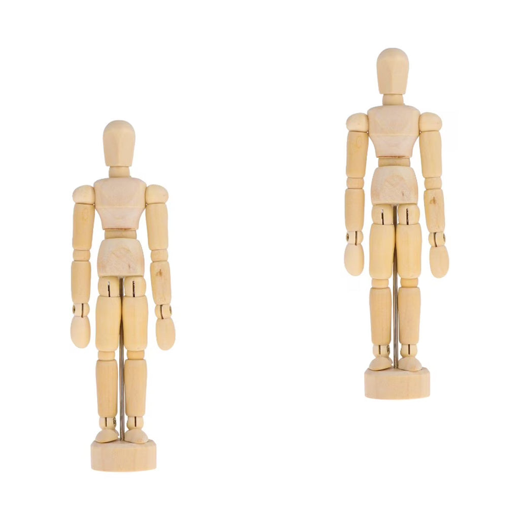 Wooden 3D Movable Joint Puppet Doll (5.5 Inches) N82978