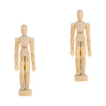 Wooden 3D Movable Joint Puppet Doll (5.5 Inches) N82978