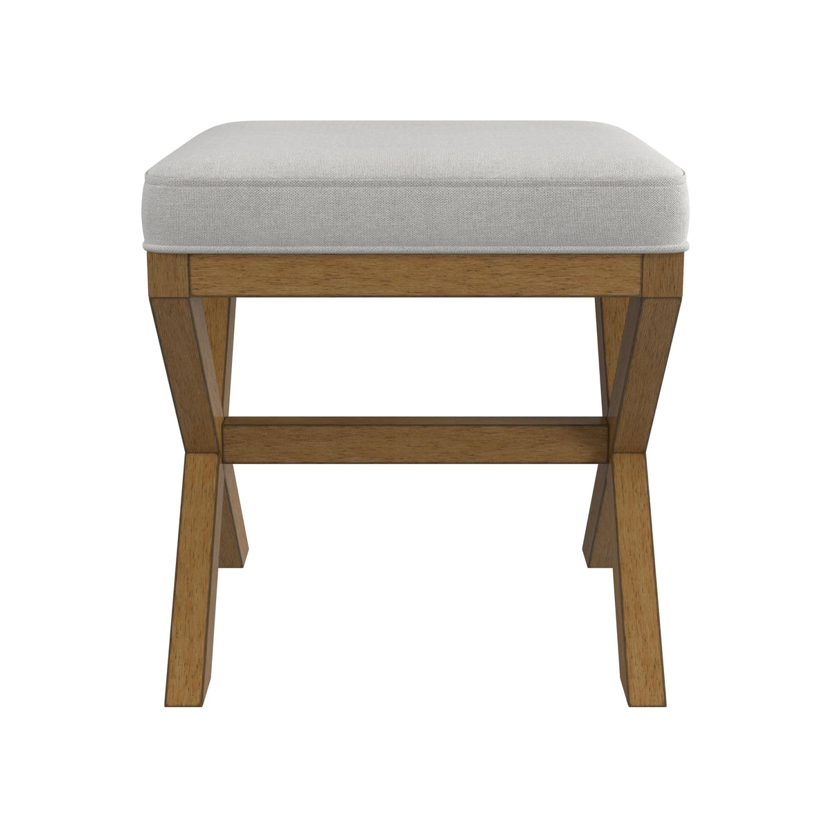 Dark Driftwood Wood Vanity Stool C343
