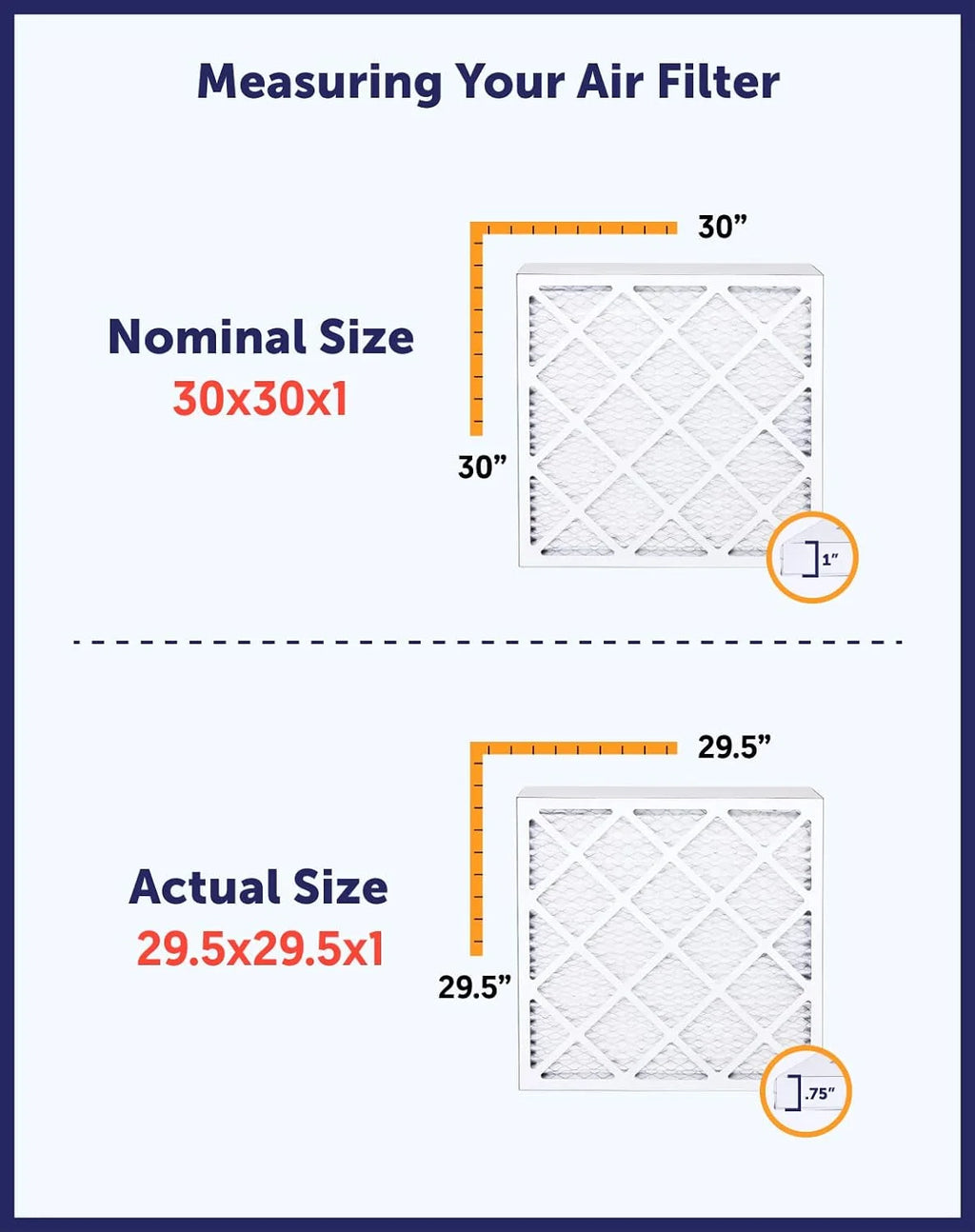 16.5x66x1 MERV 8 Pleated HVAC Air Filter 4-Pack J151803