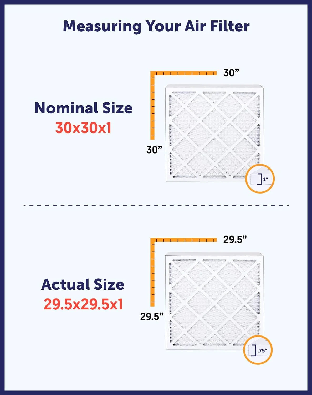 16.5x66x1 MERV 8 Pleated HVAC Air Filter 4-Pack J151803