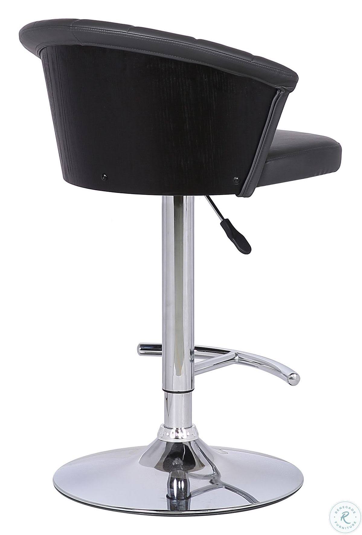 Grey Faux Leather Bar Stool F299