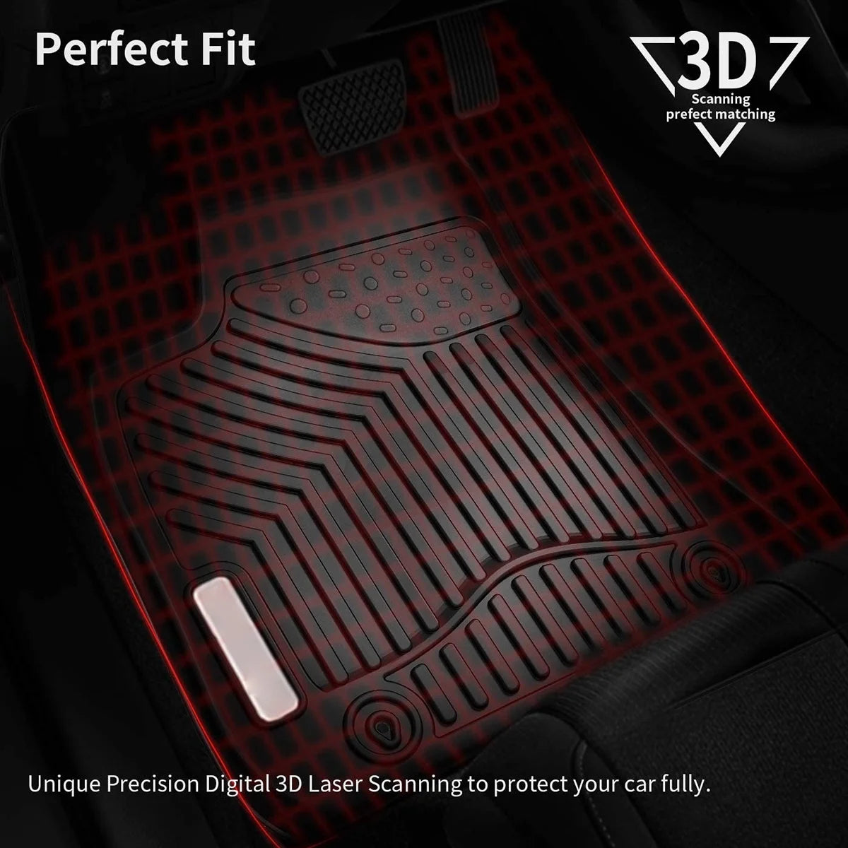 TPE Liners Floor Mats for Dodge Charger Chrysler 300 RWD G534