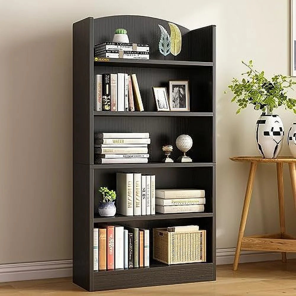5 Shelf Open Bookcase Floor Standing Display Rack N718