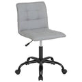 Light Gray Fabric Task Chair D345