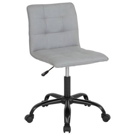 Light Gray Fabric Task Chair D345