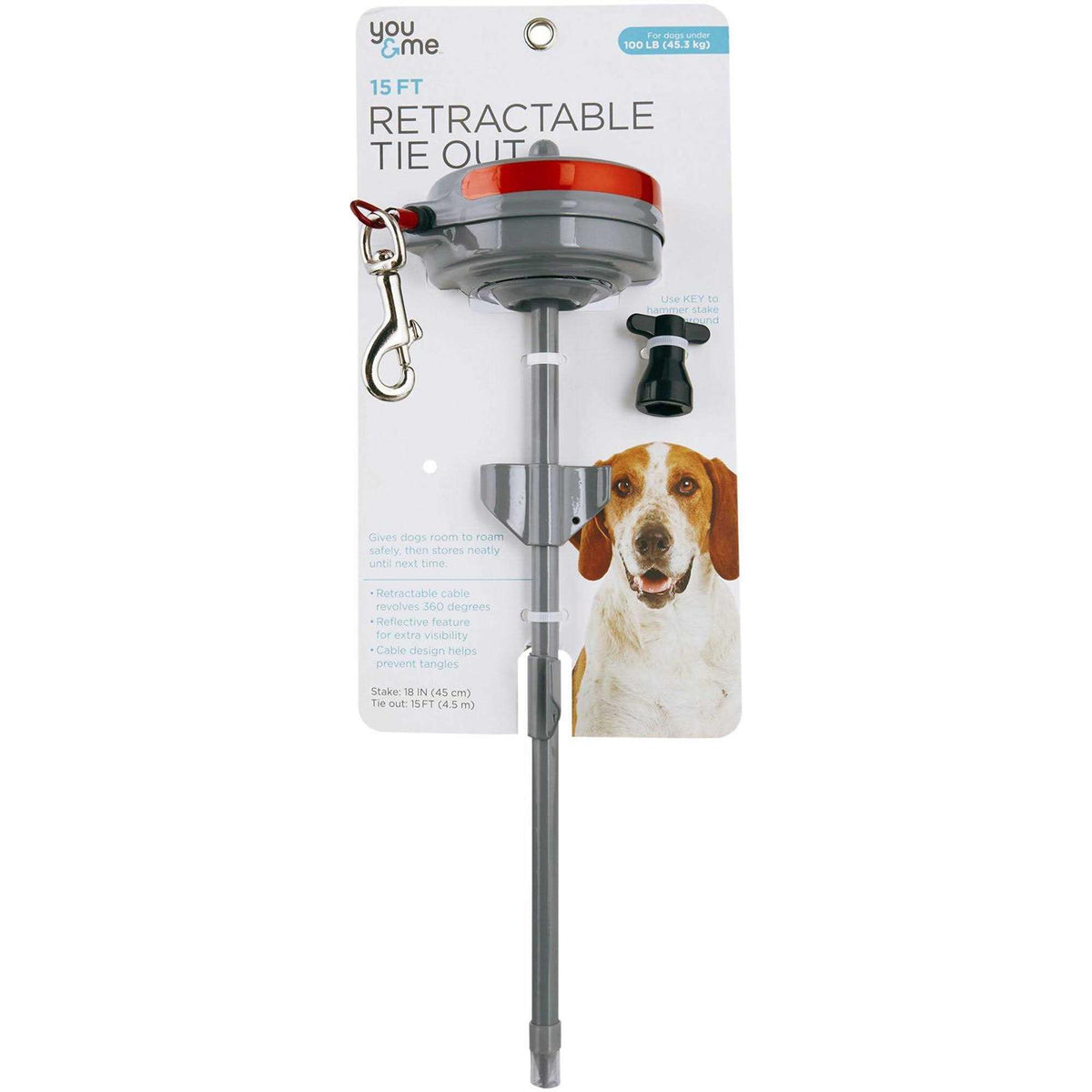 15' Retractable Tie Out O29965