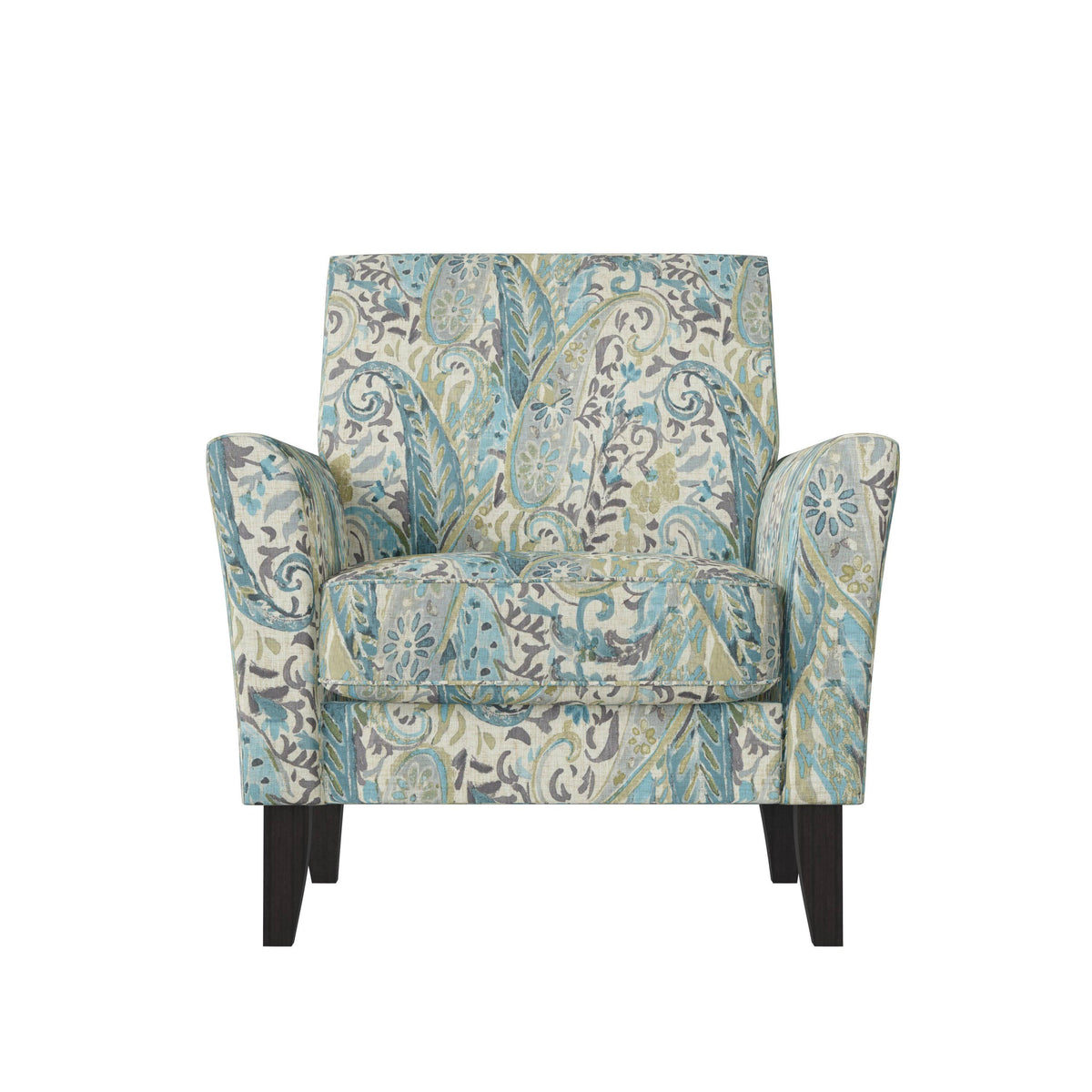 Transitional Flared Arm Armchair D780882