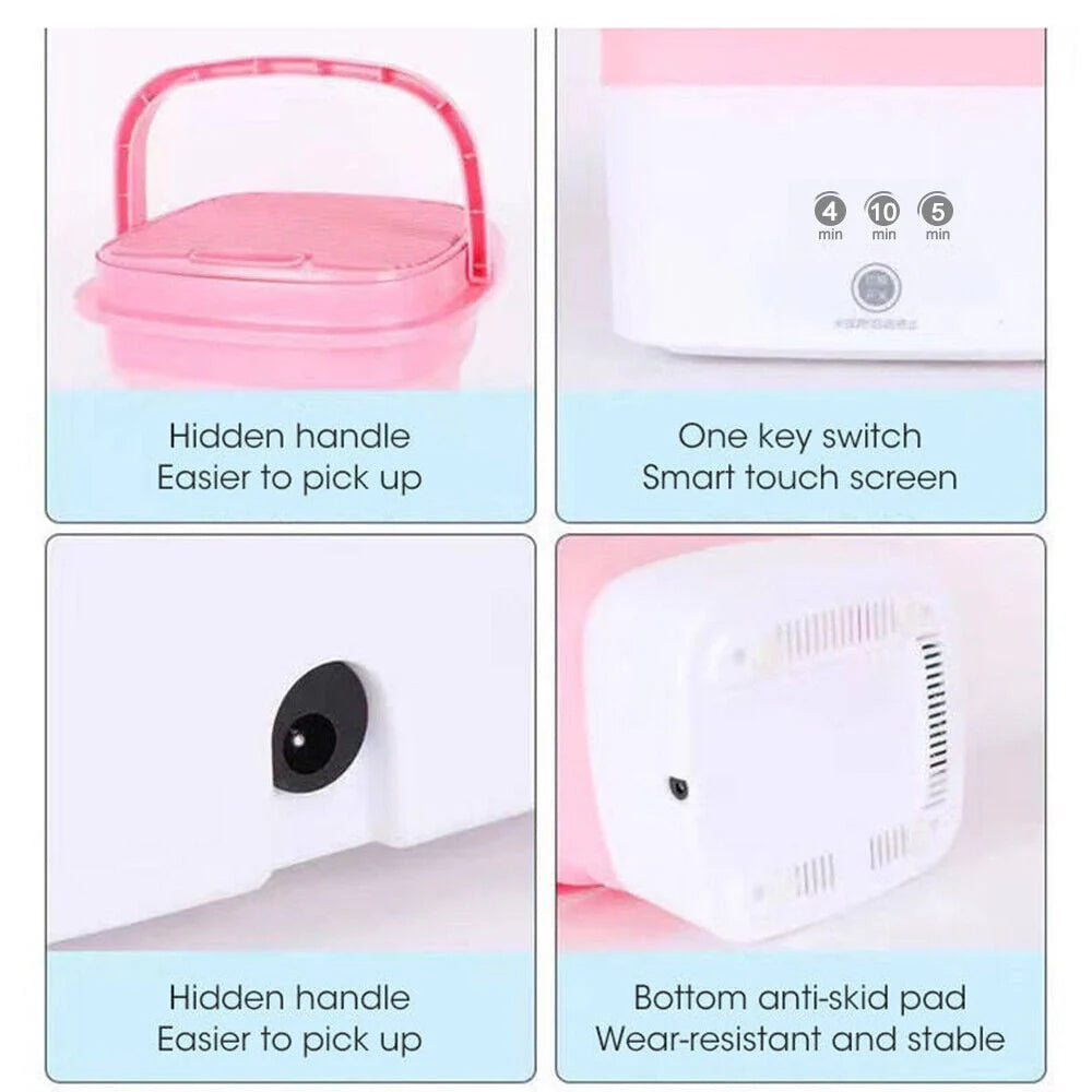Mini Folding Portable Washing Machine with Dryer Bucket Blue R11759