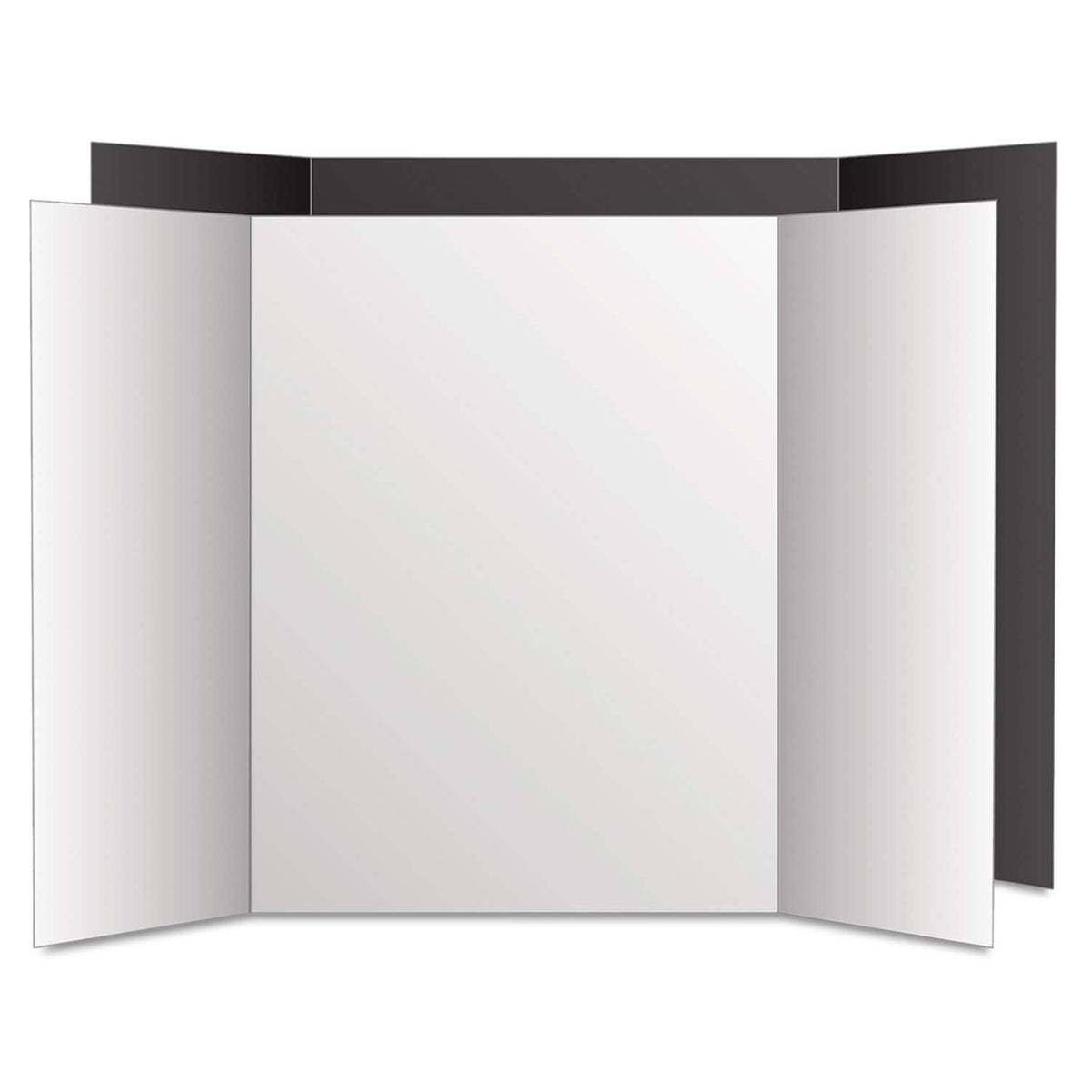 Black/White Tri-Fold Poster Board 6 Pack V870192