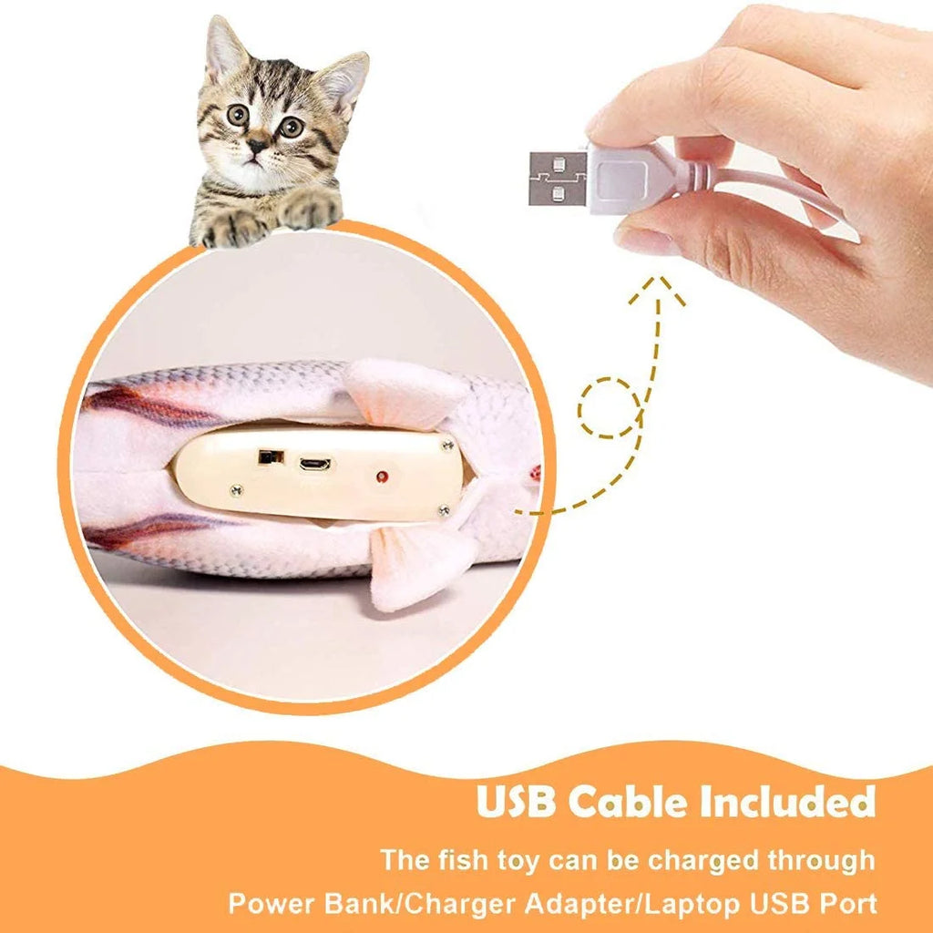 Electric Flopping Fish Cat Toy E5658