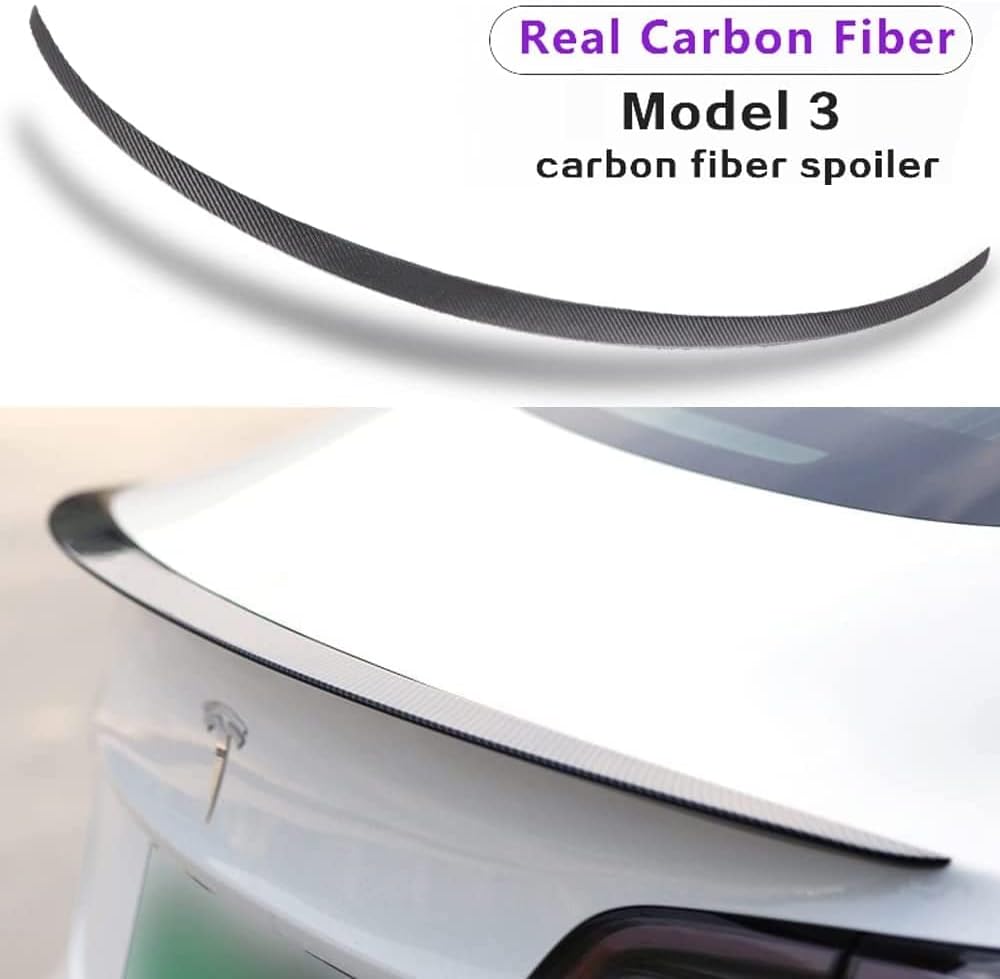 Matte Carbon Fiber Rear Trunk Spoiler K2456