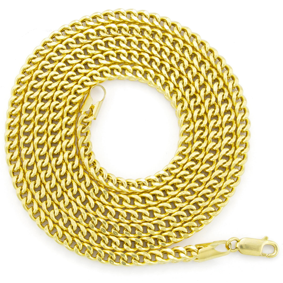 14k Yellow Gold 4.5mm Franco Chain Necklace 18" - 26" J2037