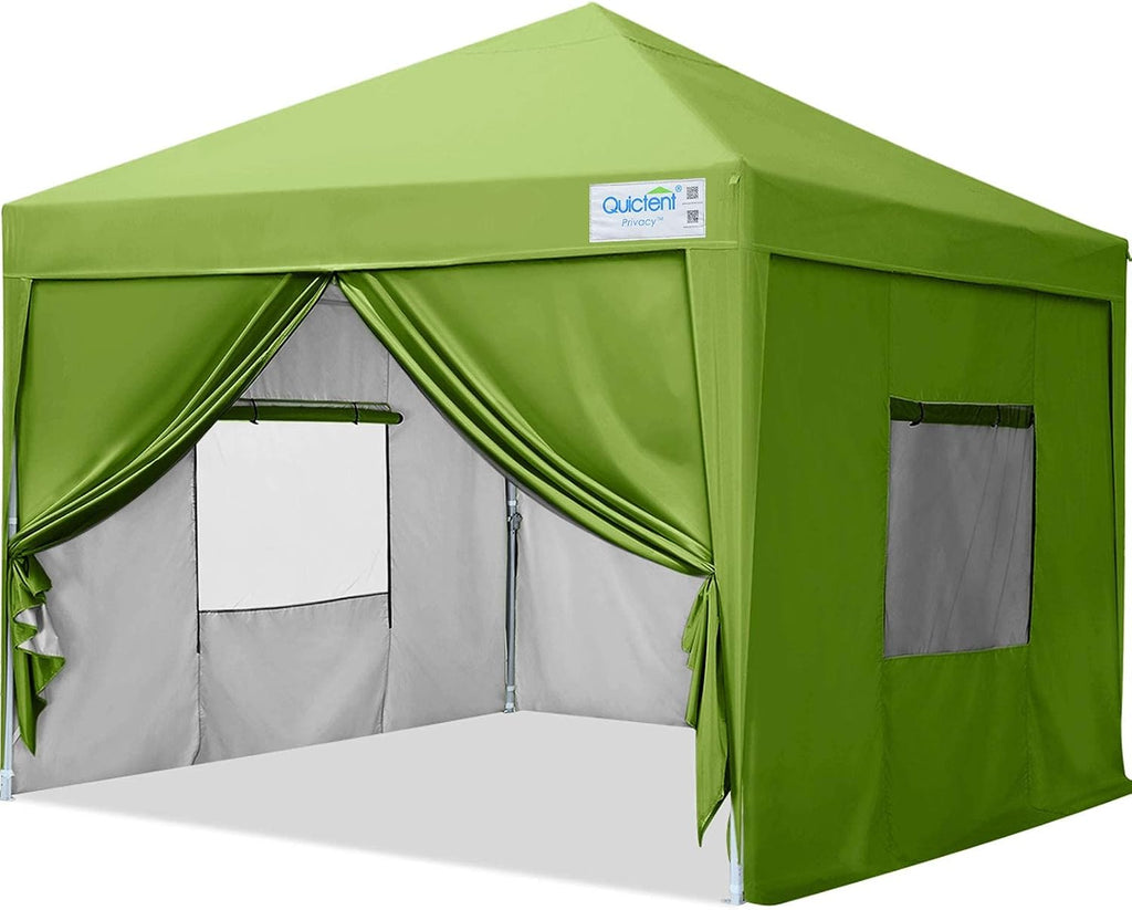 Beige 8x8 Pop up Canopy Tent with Sidewalls R9159