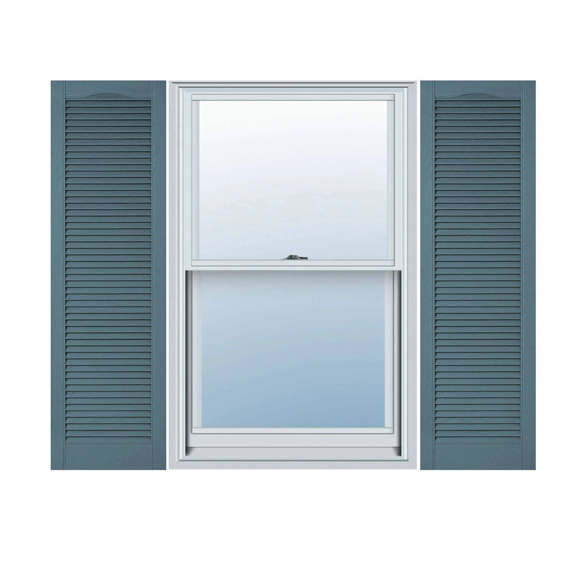 14 1/2 inchw x 84 inchh Vinyl Louver Shutters C8687