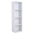 White 4 Shelf Wooden Bookcase P972