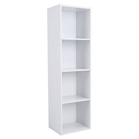 White 4 Shelf Wooden Bookcase P972