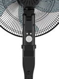 16 Inch 12 Speed Pedestal Fan with Remote Black P13967