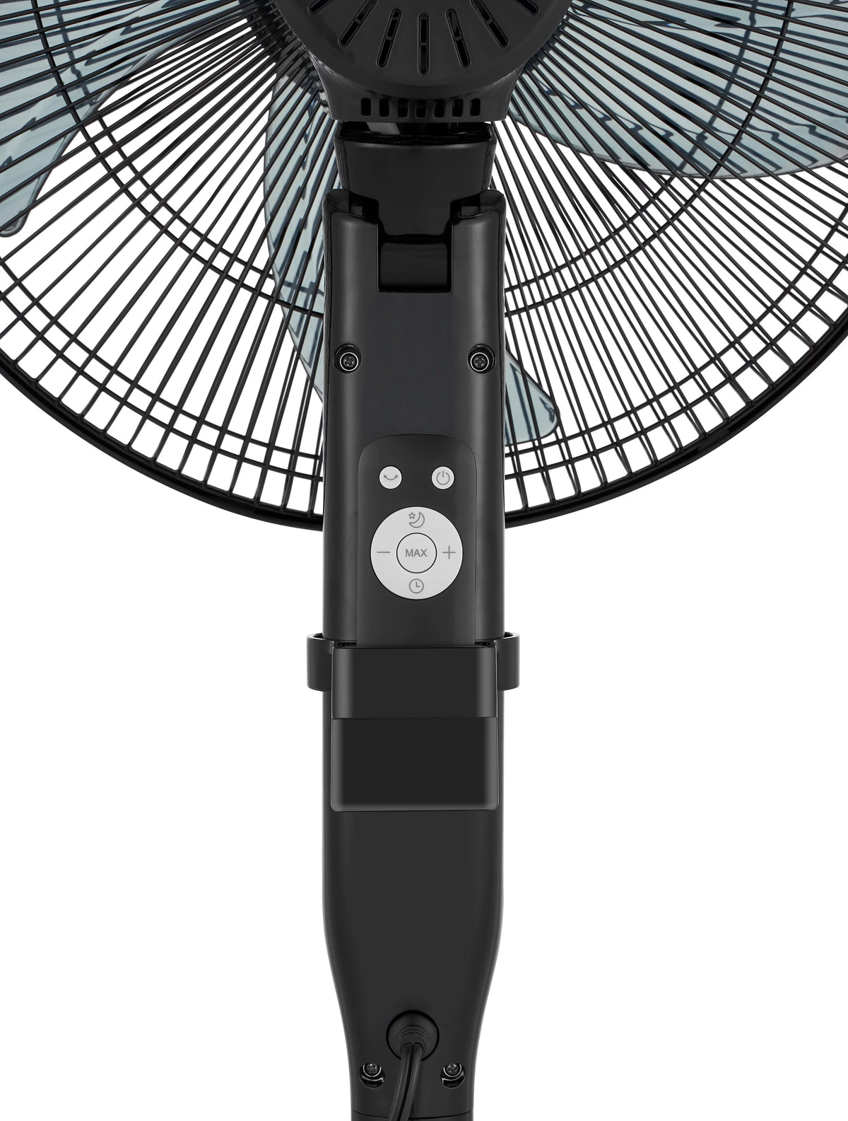 16 Inch 12 Speed Pedestal Fan with Remote Black P13967