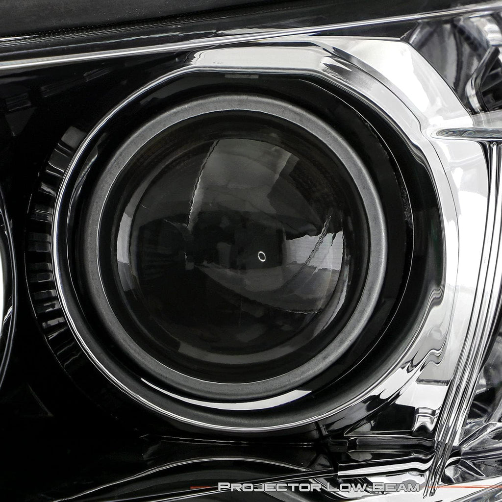 Projector Black Headlight Driver Left side w/LED DRL X783