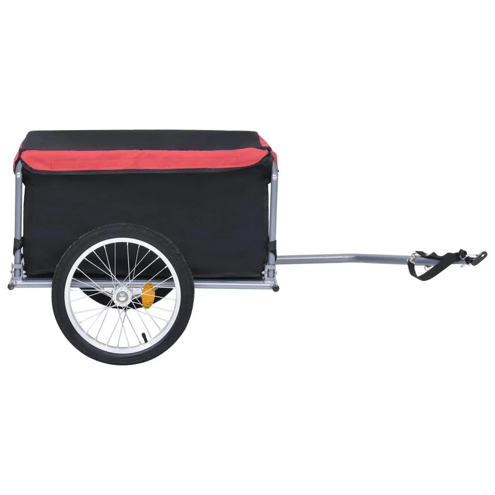 Bike Cargo Trailer Black and Red 143.3 lb N780