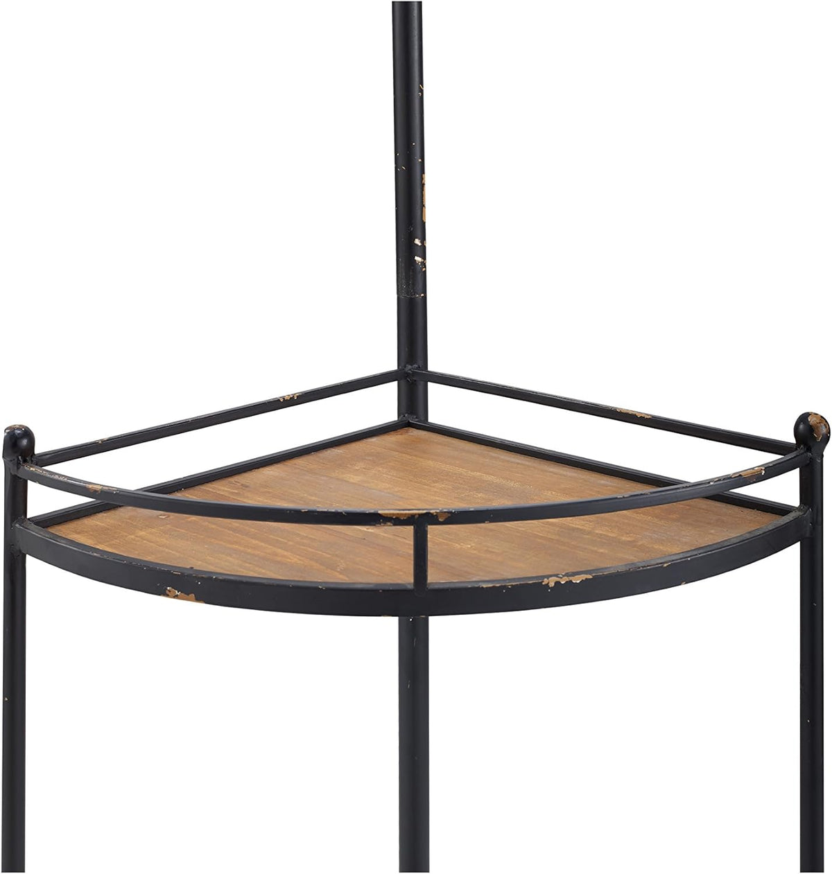 Black Metal and Wood Coat Rack C385174