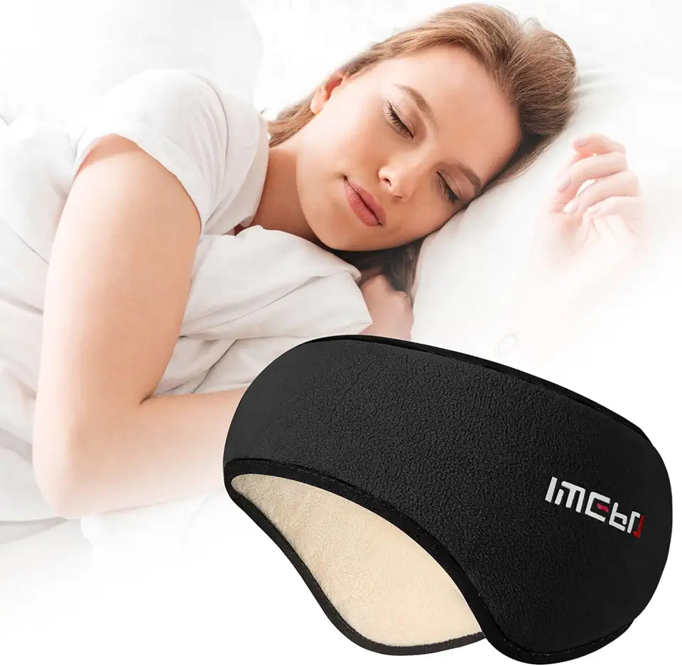 Sleep Mask with Adjustable Earmuffs (Black) M89460