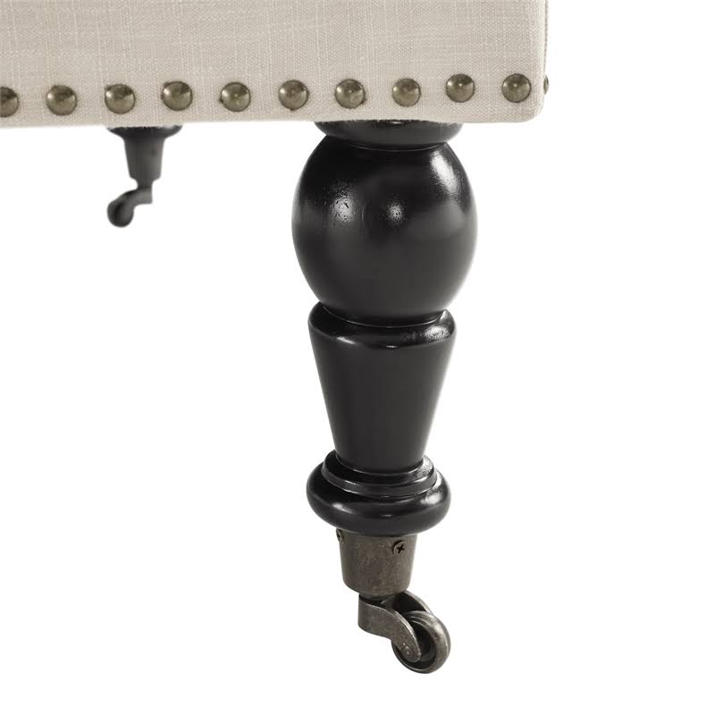 Natural Square Tufted Ottoman O647442