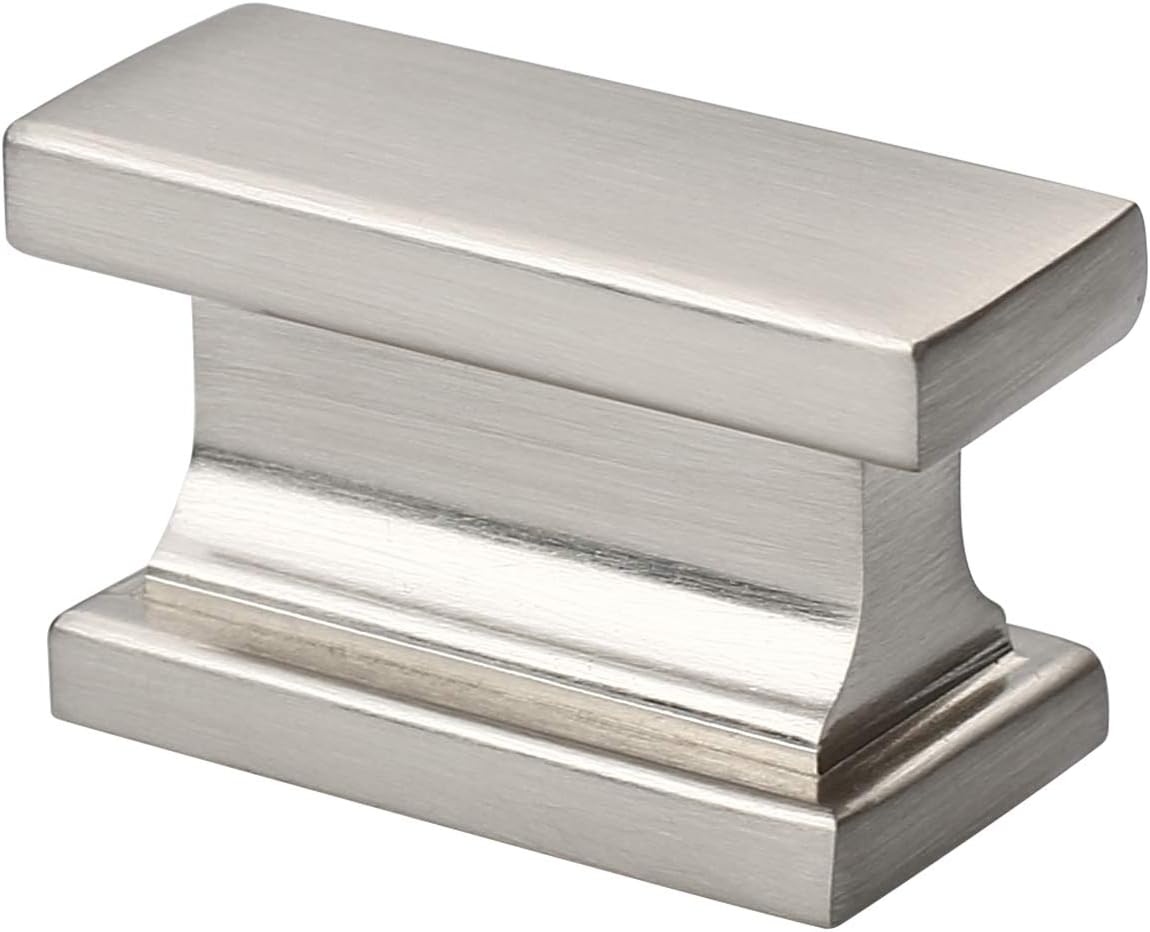 Brushed Satin Nickel 5 Inch Hole Centers Cabinet Drawer Handles Pulls 10 Pack Q57069