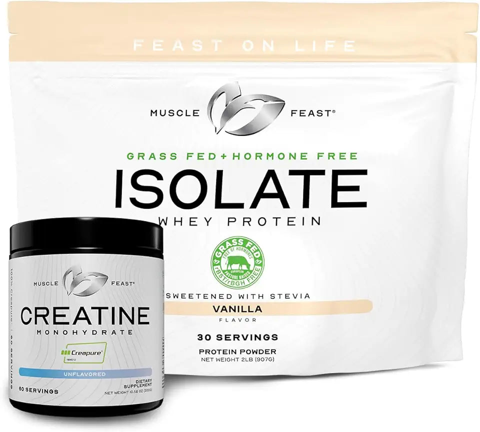 Vanilla Whey Protein Isolate + Unflavored Creatine Powder V968430