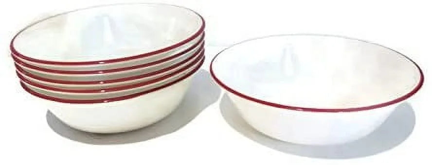 White 18 Ounce Cereal Soup Bowl Set of 6 O535660