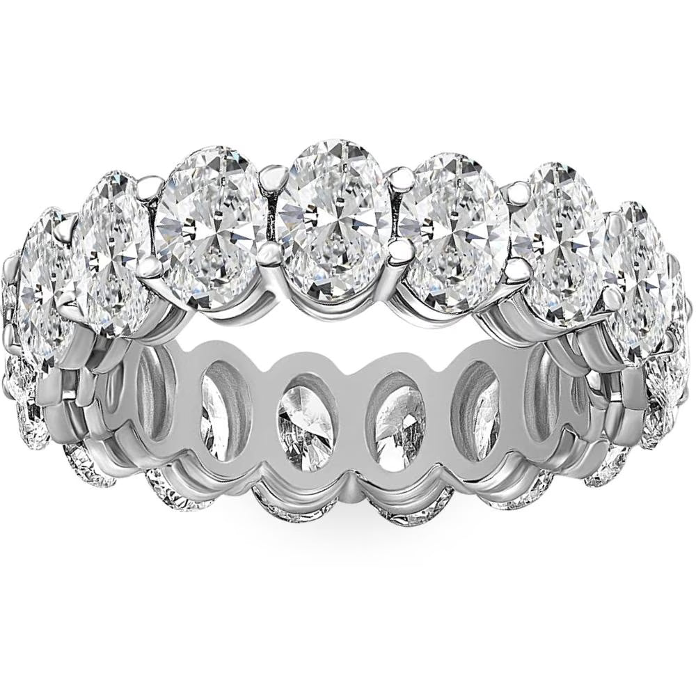 Oval Diamond Eternity Ring Lab Grown C797851