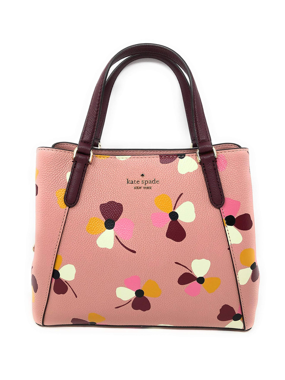 Pink Medium Triple Compartment Satchel Shoulder Bag K1633