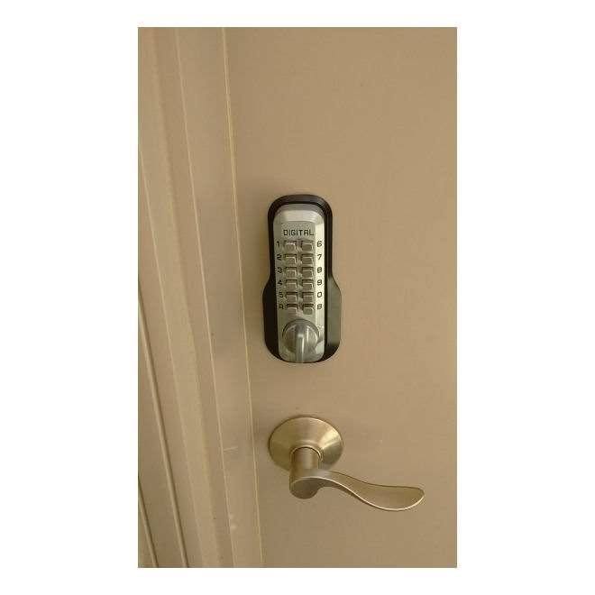 Satin Brass Mechanical Keyless Combination Deadbolt Lock Y76712