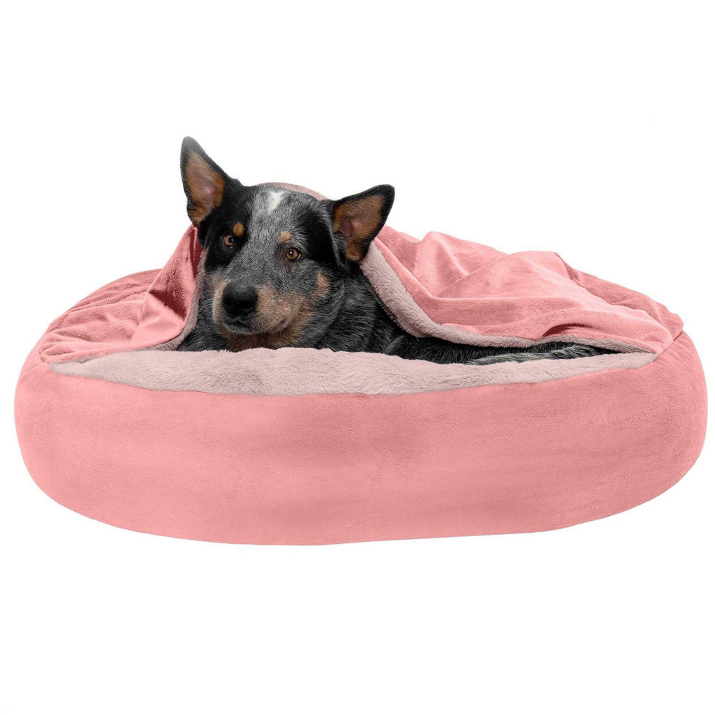 Faux Fur Hooded Donut Bed L165