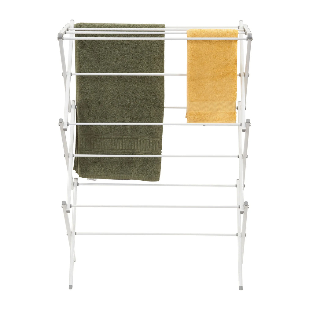 White Collapsible Metal Clothes Drying Rack C1315