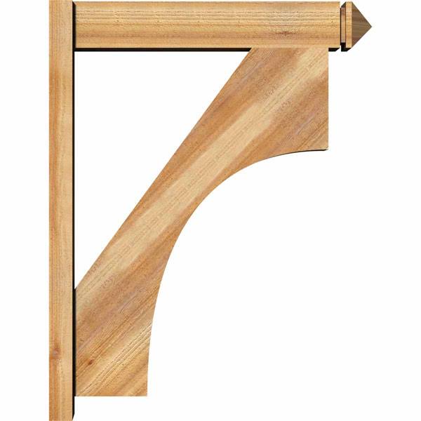 6x22W x 28x22D x 36x22H Western Red Cedar Arts and Crafts Outlooker B79051